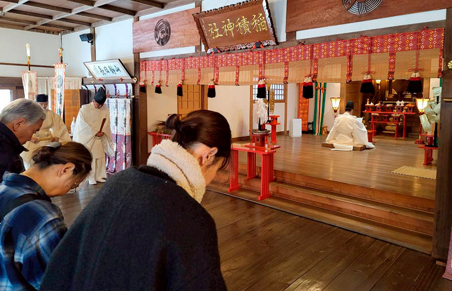 【山梨県】こんにゃくで針供養祭　甲府・稲積神社